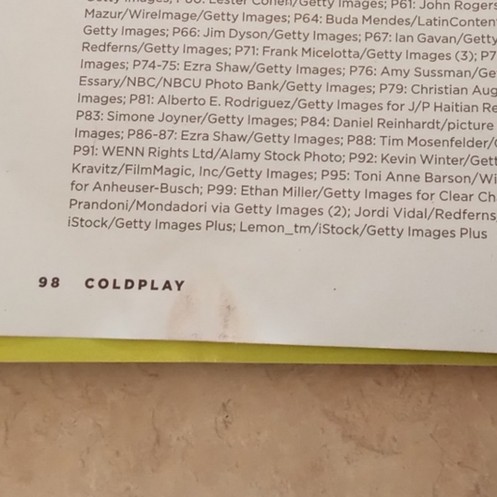 Fan Guide Coldplay Magazine - Picture 3 of 4